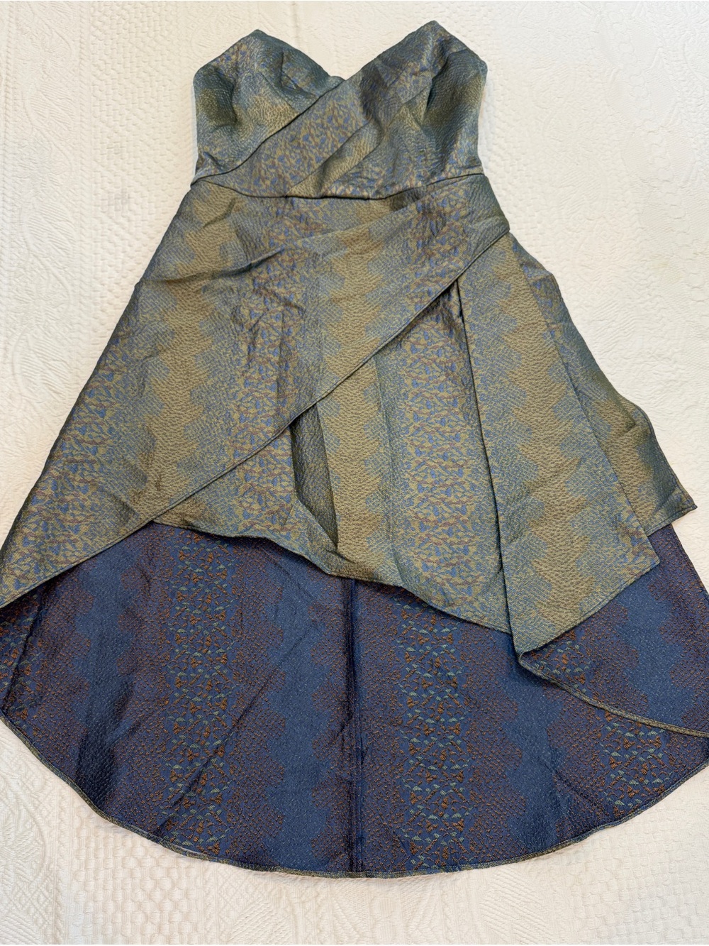NWT Bebe Asymmymetrical Wrap Dress Cocktail Party Women’s Size 8 - Picture 2 of 8